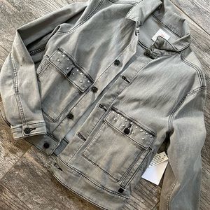 LuLaRoe Kenny Jacket with tiger embellishment